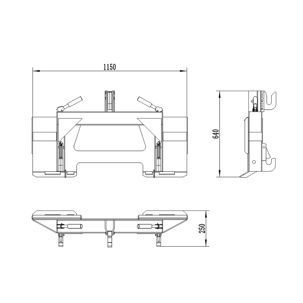 Minicargadora con enganche rápido de 3 puntos details